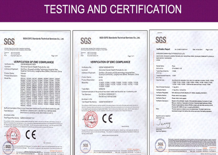 chứng nhận CE của sản phẩm