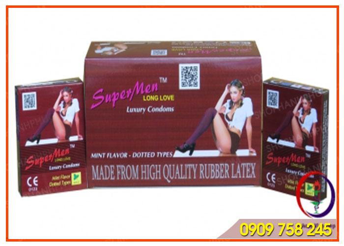 Bao cao su kéo dài thời gian supermen giúp tình yêu thăng hoa